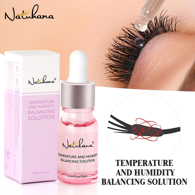 Natuhana Lashes Super Bonder สําหรับขนตาขยายอุณหภูมิความชื้น BalancingTemperature ความชื้น Balance Solution แห้งเร็วยาว Last Grafting ขนตากาวขนตา