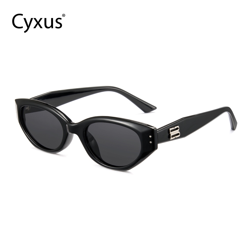 Cyxus Y2K Cat Eyes แว่นตากันแดดผู้หญิงผู้ชาย Vintage ที่ไม่ซ้ํากันน้ําหนักเบา Uv400 ป้องกันขับรถกลางแจ้ง 1147