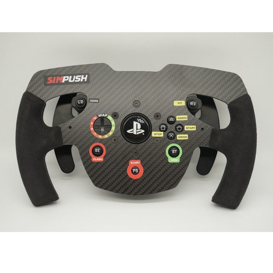 Simpush F1 Racing Gaming Carbon Fiber Sim Wheel MOD DIY สําหรับ Thrustmaster/MOZA/Simagic/Logitech/P