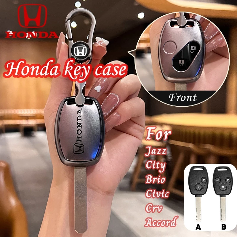 เคสกุญแจ Honda 2/3ปุ ่ มสําหรับ Civic/CRV/CITY/ACCORD/BRIO พวงกุญแจรวมทุกอย ่ าง