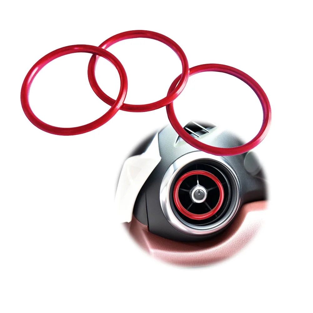 แหวนตกแต่งช่องแอร์รถยนต์ AC สําหรับ Mazda MX5 Mazda 2 CX3 MX-5 RF ND