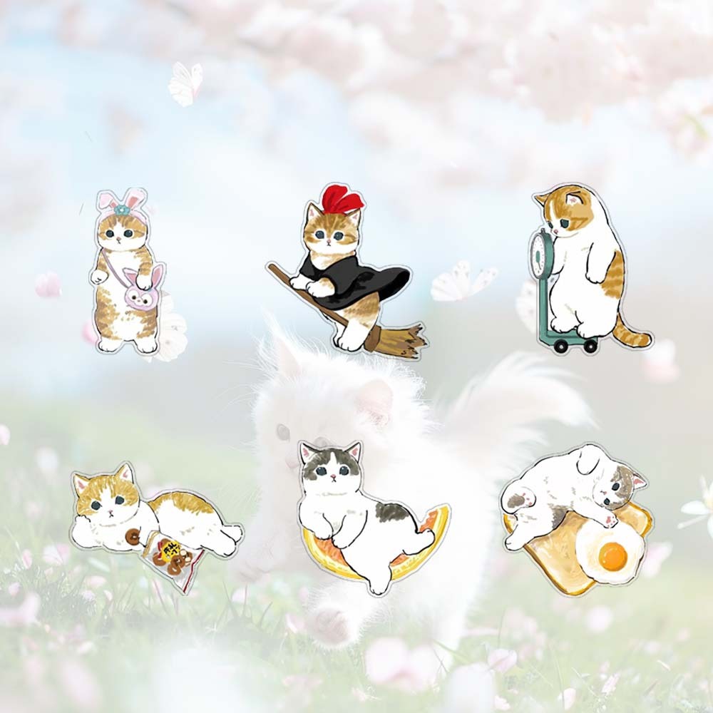 เข ็ มกลัดอะคริลิค Mofusand น ่ ารักการ ์ ตูนอุปกรณ ์ เสริมกระเป ๋ าและเสื ้ อผ ้ าจี ้ Badge Pin