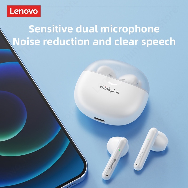 Lenovo LP1 PRO หูฟังบลูทูธ 5.1 ไร ้ สายไฮไฟสเตอริโอเบสเกมกีฬาลดเสียงรบกวนอัจฉริยะ HD โทรพร ้ อมไมโครโฟน