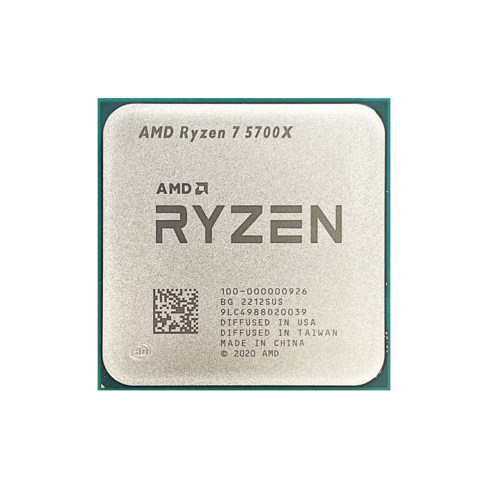 ใหม่Ryzen 7 5700X R7 5700X B2 3.4GHz 8C16T PCIE4.0 65W CPUโปรเซสเซอร์ 7NM L3 = 32M 100-000000926 LGA