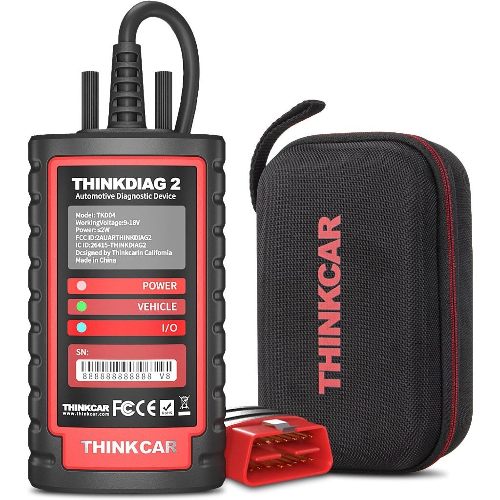 [ใหม่ล่าสุด] THINKCAR เครื่องสแกนเนอร์ Thinkdiag 2 ซอฟต์แวร์อัพเดทอัตโนมัติ 1 ปี รองรับการเข้ารหัส CAN FD ECU OBD2 2024