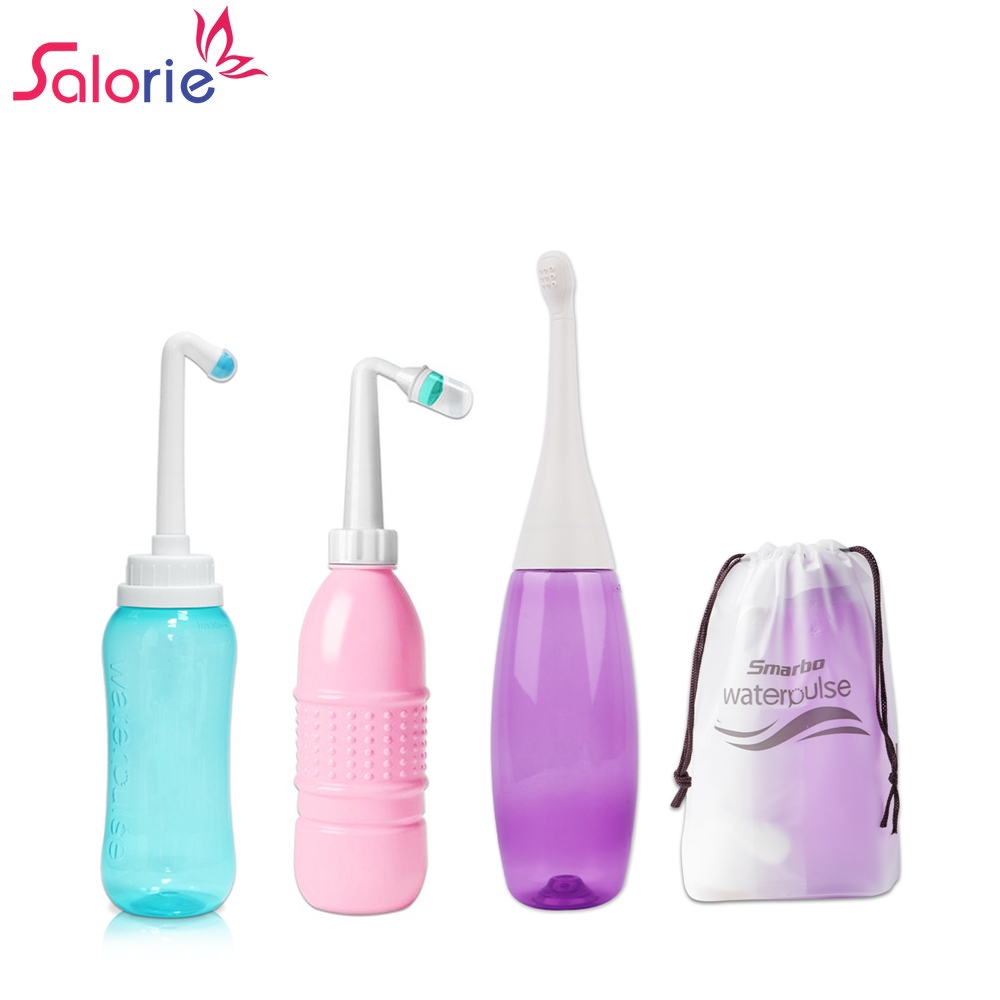 Salorie 400/450/500ml แบบพกพามือถือ Bidet Sprayer สุขอนามัยขวดช ่ องคลอด Anal Douche ซักผ ้ าทําความสะอาด Personal Care