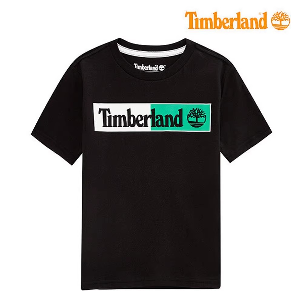 Timber 's Men 's and Women 's Two Tone Casual Print Trendy Casual Versatile Short Sleeved T-shirt
