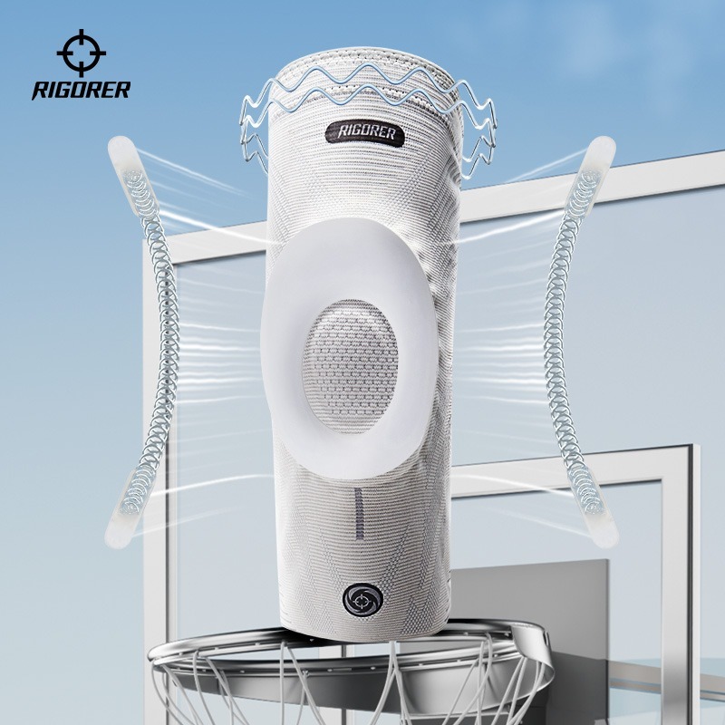 Ricorer Professional กีฬาเข่า Pads ยืดหยุ่น Breathable ข้อเท้าสําหรับบาสเกตบอลวิ่งการบีบอัดเข่า Pad สําหรับกีฬา Joint Pain โรคข้ออักเสบบรรเทาผู้ชายและผู้หญิง (1 PC)