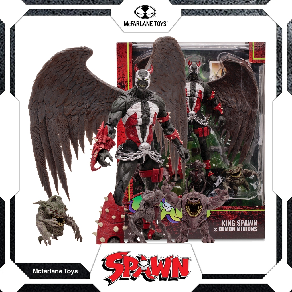 Mcfarlane Toys SPAWN Comic SeriesKING SPAWN & DEMON MINIONS 7 นิ้วเคลื่อนย้ายได้รูปตุ๊กตา