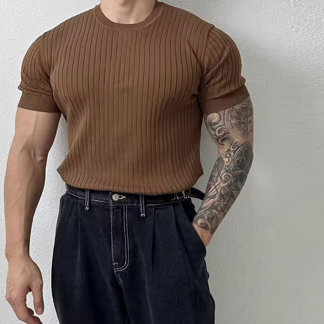 MulticolorSimpleธรรมดารอบคอเสื้อยืดสําหรับชายฤดูร้อนBreathable Slimแขนสั้นtshirtสําหรับชายretroอเนกประสงค์กีฬาแขนสั้นm-2xl