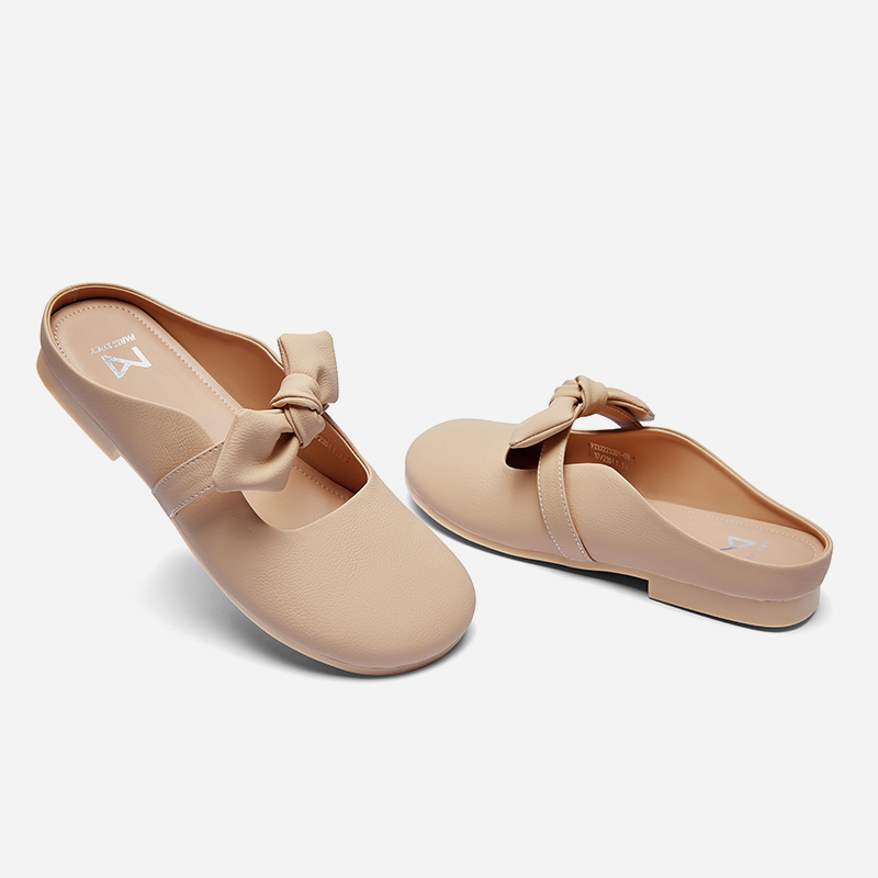 Paris Zoey รองเท้าลำลองสำหรับสุภาพสตรี รองเท้าสตรีแบน รองเท้าแตะ Mules