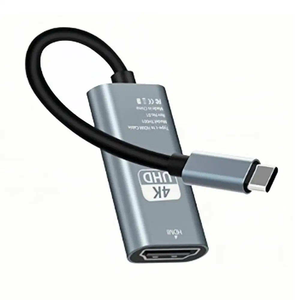 4k 60HZ 30HZ ประเภท C ถึง HDTV อะแดปเตอร์ Type C Thunderbolt 3 ถึง HDMI Converter สําหรับโทรศัพท์แล็ปท็อปแท็บเล็ตทีวีจอภาพโปรเจคเตอร์สาย