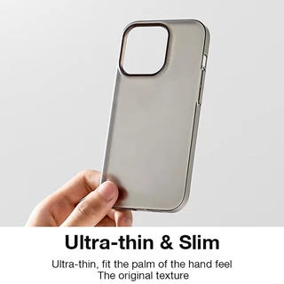 Sanptoch Ultra Slim Crystal Clearเคสโทรศัพท์สําหรับiPhone 17 16 15 14 13 12 Pro Max Matteโปร่งแสงปกแข็งสําหรับiPhone 17 Pro Max Lightบางโปร่งใสป้องกันปลอก