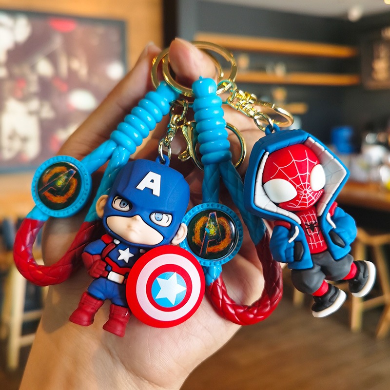 Coffeejoy Marvel ทอ Spider Man พวงกุญแจการ ์ ตูน พวงกุญแจของขวัญ พวงกุญแจพร ้ อมสต ็ อก