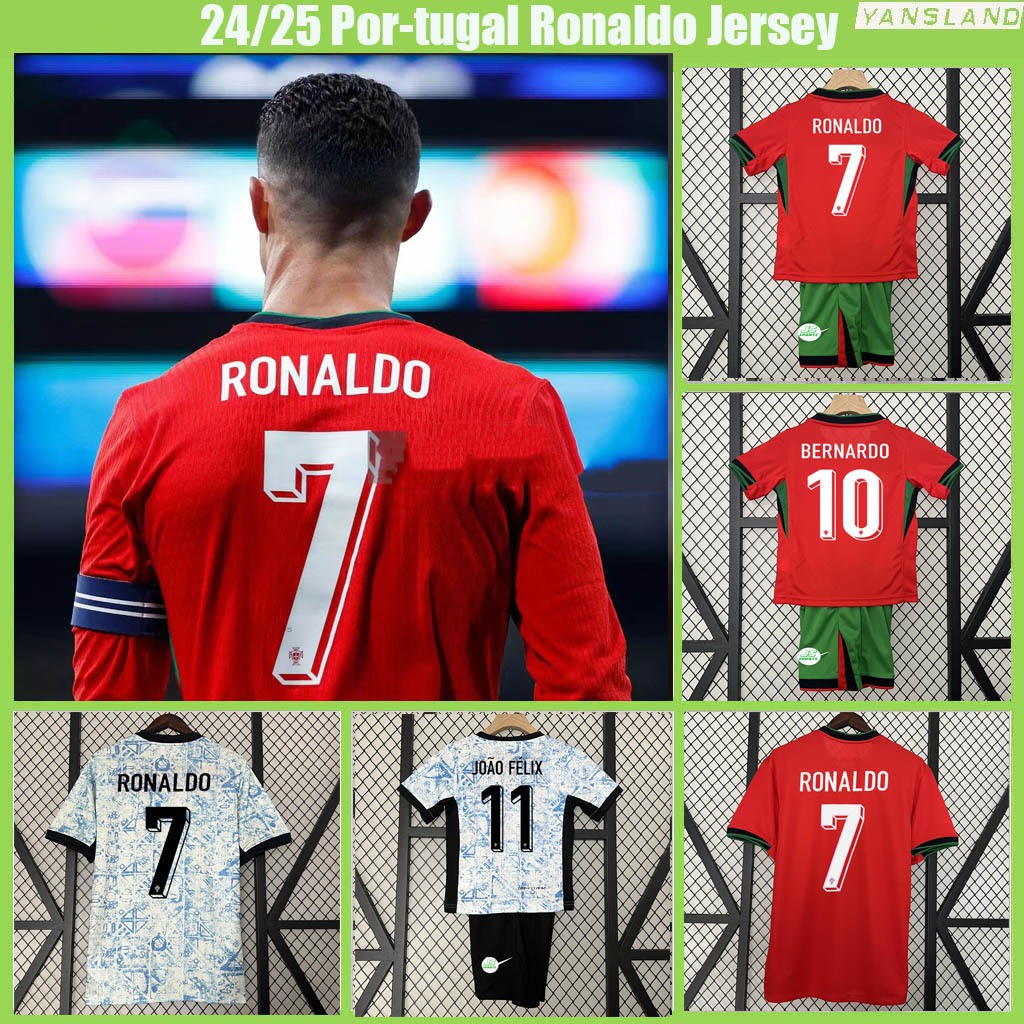 2024/25 Po0rtugal jersey/Home & Away CR7 Cristiano Ronaldo เสื ้ อฟุตบอล
