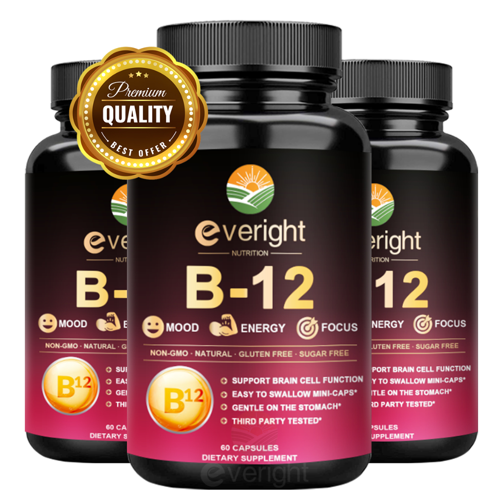แคปซูล วิตามินบี12 - ปรับปรุงความจําความรู้ความเข้าใจสมอง , ระบบประสาท, อาหารเสริมบรรเทาความวิตกกังวล