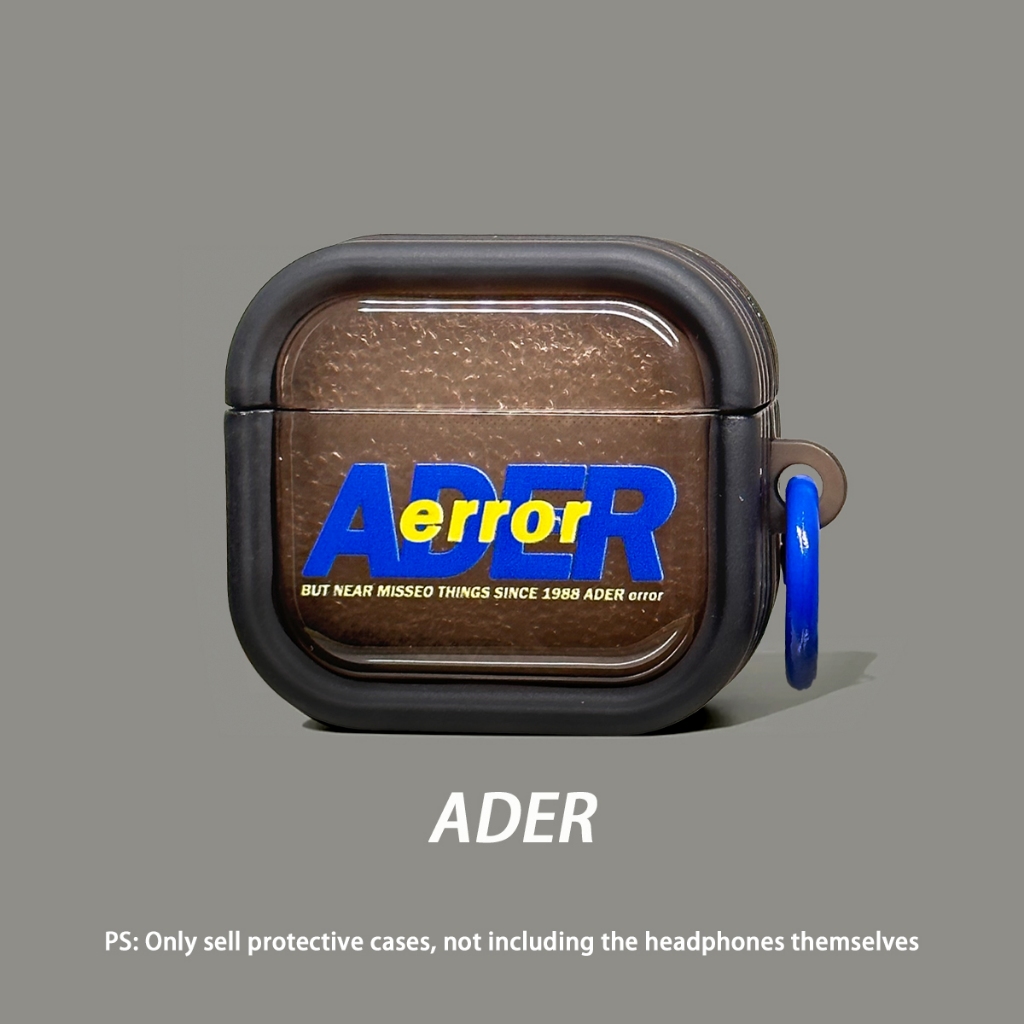 กึ่งโปร่งใสหูฟังกรณี ADER เคสหูฟังสําหรับ AirPods 4 กรณีนุ่มหูฟังป้องกันกรณีสไตล์ใหม่สําหรับ AirPodsPro2 หูฟังป้องกันกรณีใช้งานร่วมกับ AirPodsPro กรณี AirPods2gen