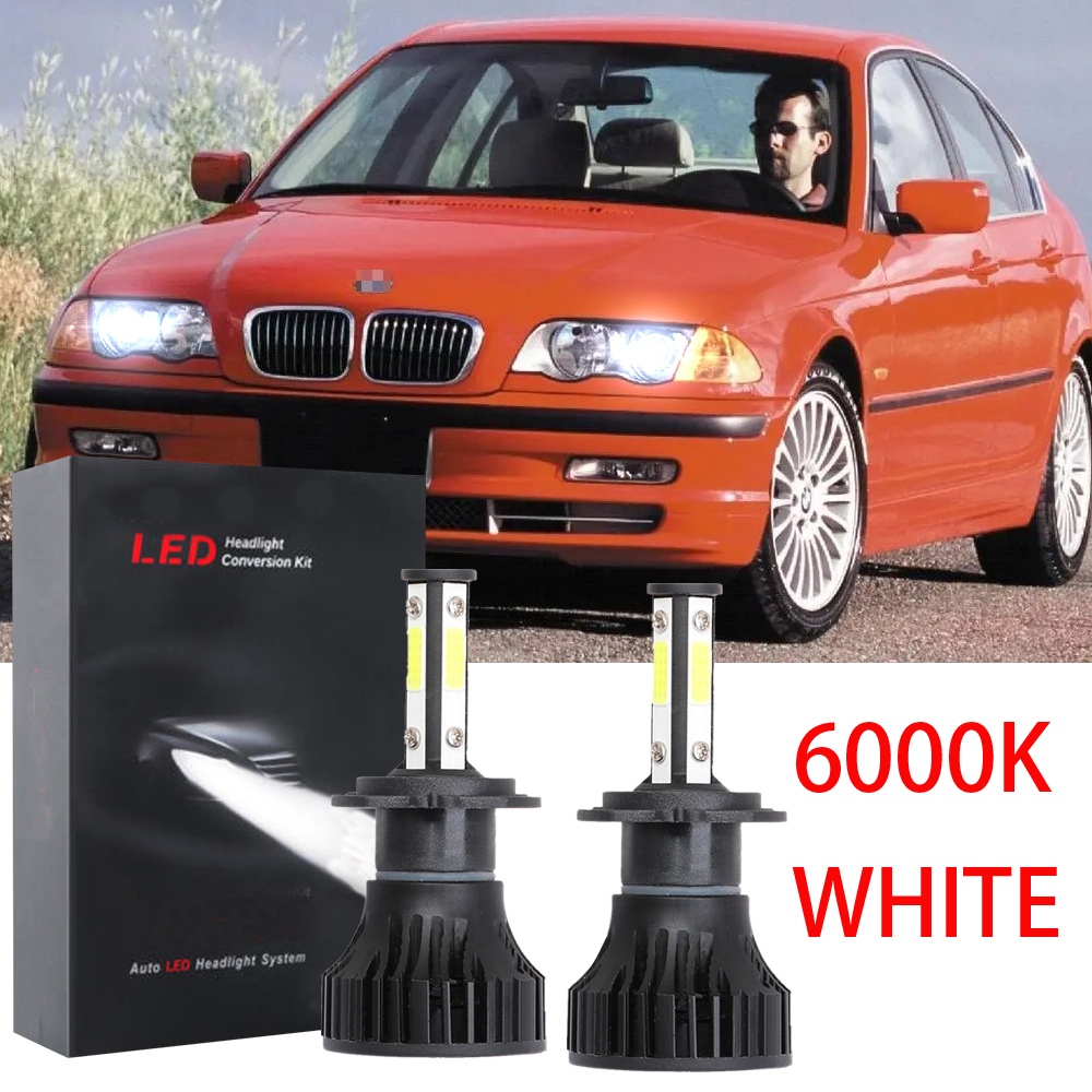 สําหรับ BMW Series E46 (1998-2005)(โคมไฟหัว) - 2 ชิ้น/เซ็ต Bright H7 LED สีขาว 6000K หลอดไฟชุดเปลี่ย