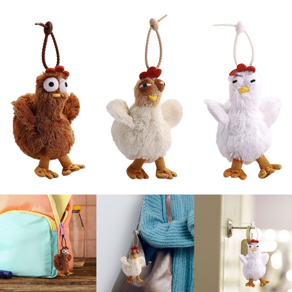 [Loviver] พวงกุญแจตุ๊กตาแหวนกุญแจแบบนุ่มสําหรับกระเป๋าเป้สะพายหลังของขวัญสร้างสรรค์ Party Favor