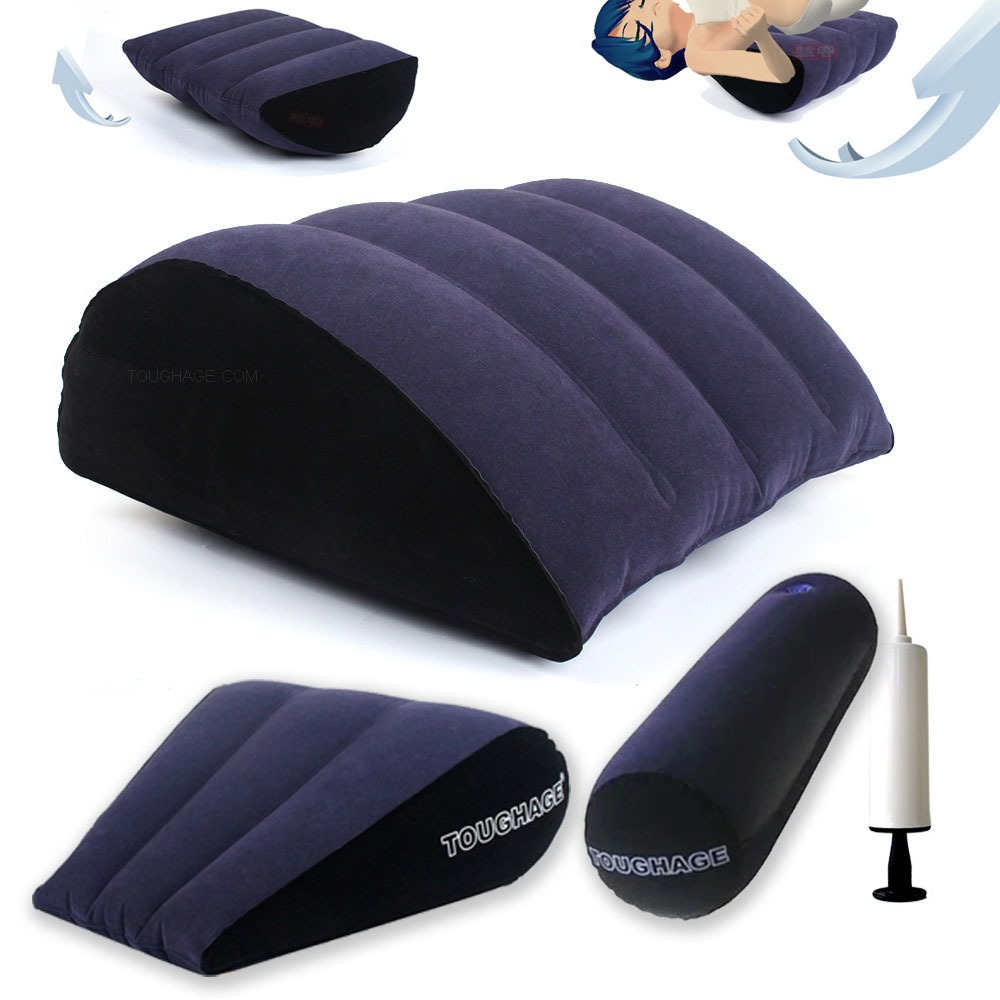 Toughage Travel Mat Inflatable Triangle Feet Fitness Health Care หมอนมัลติฟังก์ชั่นช่วยรองรับท่าทางและผ่อนคลาย Home