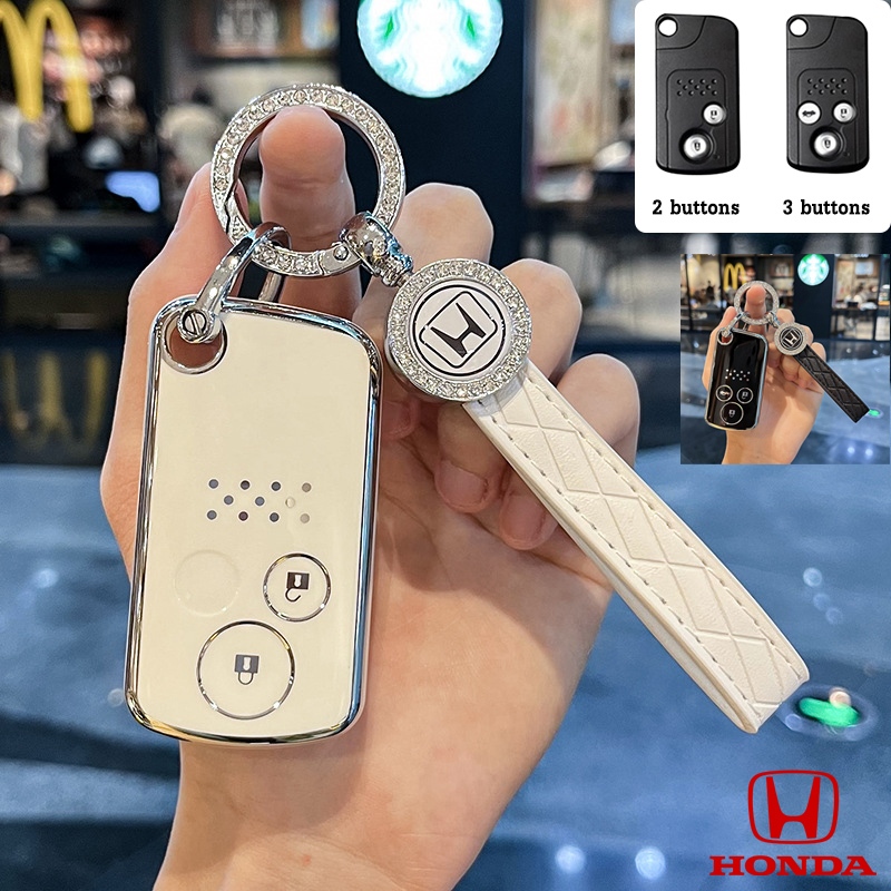 Honda 2/3 ปุ่ม TPU ฝาครอบพวงกุญแจสําหรับ Honda CRV Gen4/Accord G8/Civic fb 2.0/City 2012-2014/CRV 20