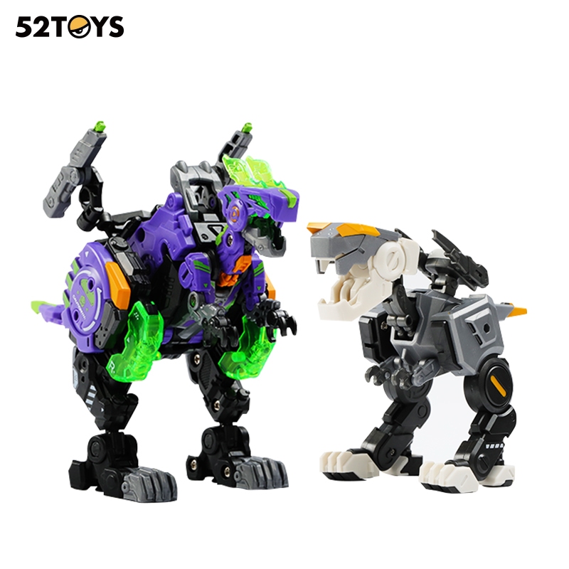 52TOYS BEASTBOX BB-46 ACIDGHOST ＆ BB-02LM LITHIUMON Mecha Deformation Action Figure Portable Model