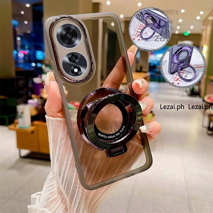 เคส OPPO A18 A60 A38 A17 A17K A78 A58 A98 A79 5G เคสโทรศัพท์มือถือ แบบใส ป้องกันกล้อง หรูหรา สําหรับ