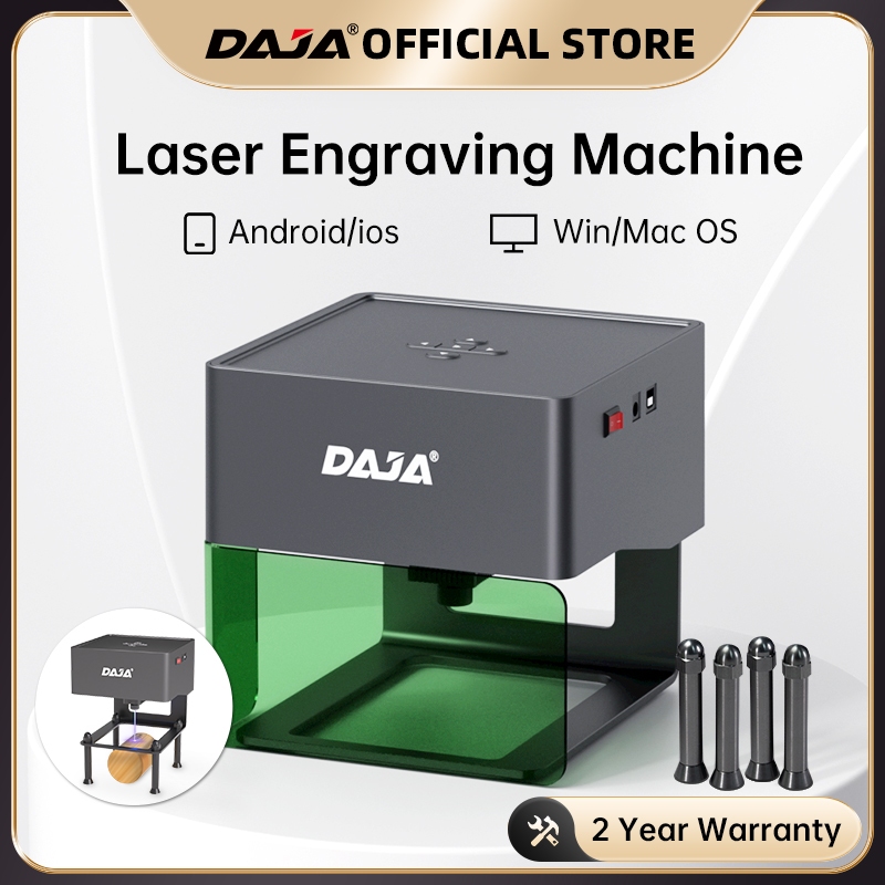 Daja DJ6  เครื่องแกะสลักเลเซอร์ขนาดเล็กพกพาแบบอัตโนมัติเต็มรูปแบบ เหมาะสำหรับงาน DIYและงานสร้างสรรค์
