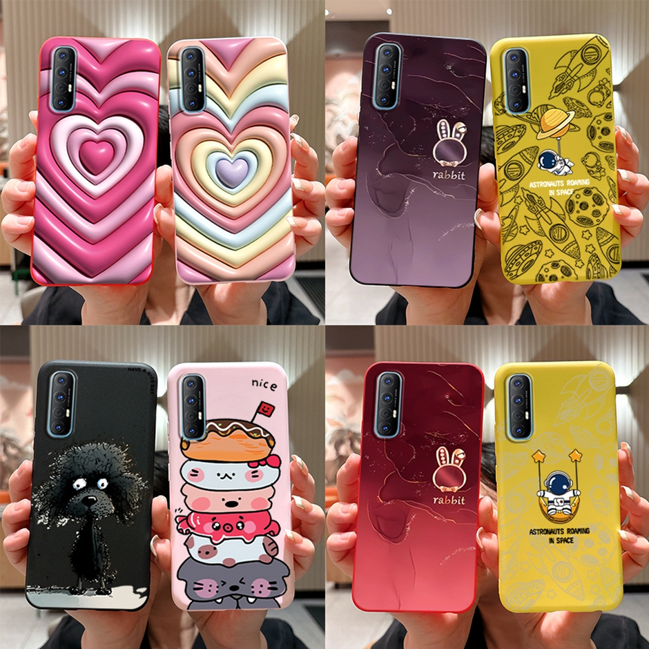 สําหรับ OPPO Reno 3 Pro พิมพ ์ กรณีแฟชั ่ นทาสีซิลิโคนนุ ่ ม TPU ปกหลัง Reno 3pro reno3pro 4G เคสโทรศัพท ์