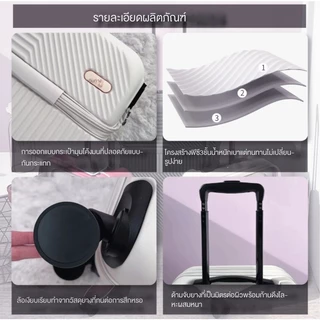 【สต็อกไทยพร้อมส่ง】TRAVELCUL กระเป๋าล้อลาก 20/24/26 นิ้วกระเป๋าอเนกประสงค์ช่องเสียบ USB ชาร์จ + การออกแบบเปิดด้านหน้าหยิบและวางสิ่งของได้สะดวกยิ่งขึ้น