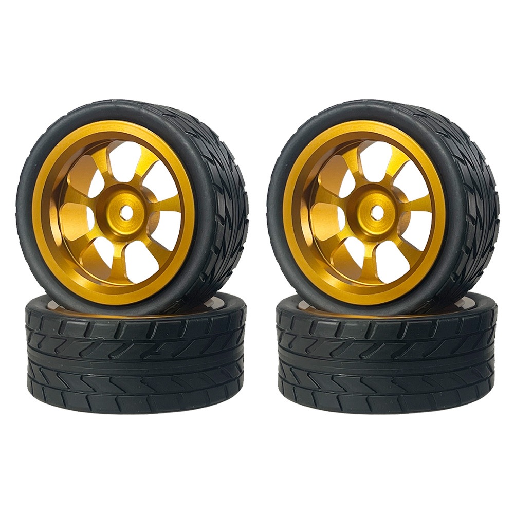 โลหะล้อยาง Rally ล้อสําหรับ MJX Hyper Go 14302 14301 14303 1/14 RC รถอะไหล่อัพเกรด