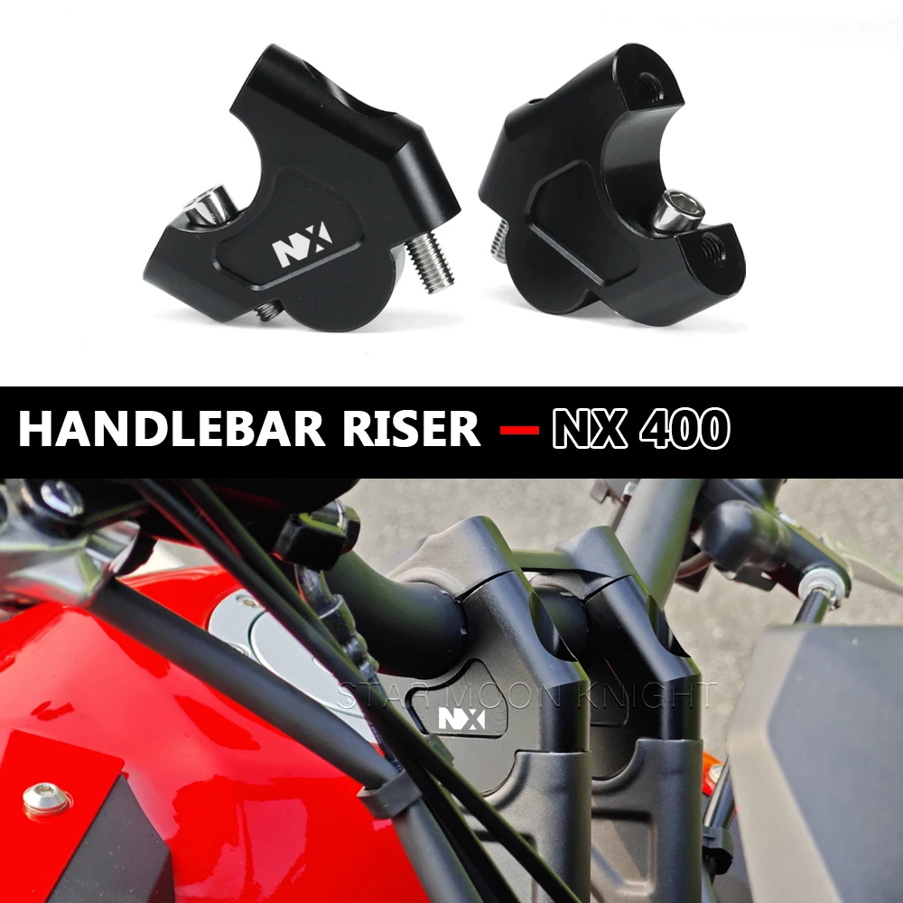แฮนด์รถจักรยานยนต์ Riser สําหรับ Honda NX400 NX 400 NX500 NX 500 อุปกรณ์เสริมบาร์ CNC อลูมิเนียม Lift Mount