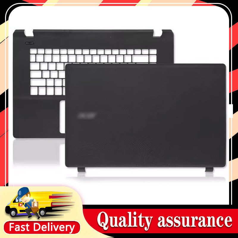 เคสแล็ปท็อปสีดําฝาครอบ C สําหรับ Acer Aspire ES1-511 ES1-520 ES1-521 ES1-522