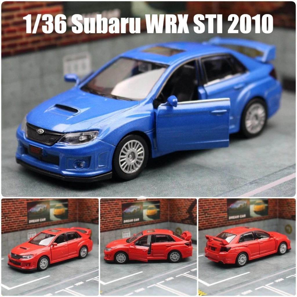1/36 Rmz CITY SUBARU Impreza WRX STI 2010 จําลองDie Castรถรุ ่ นDiecastโลหะผสมโลหะขนาดเล ็ กดึงกลับคอลเลกชันของขวัญสําหรับเด ็ กผู ้ ชายเด ็ ก