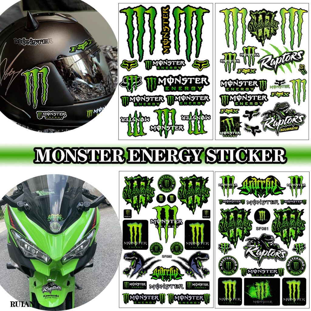 สติ๊กเกอร์สะท้อนแสง กันน้ํา ติดหมวกกันน็อค/รถมอเตอร์ไซค์ Ghost/claw ลายผี/กรงเล็บ สําหรับกลางแจ้ง