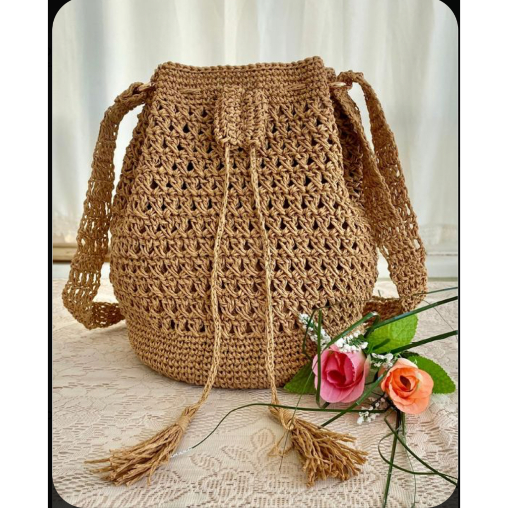 480 meters Raffia Straw Yarn  Loewe หมวกถักกระเป๋าเส้นด้ายถัก ไหมราเฟียถักกระเป๋า ถักหมวก ขนาด - รูปที่ 3