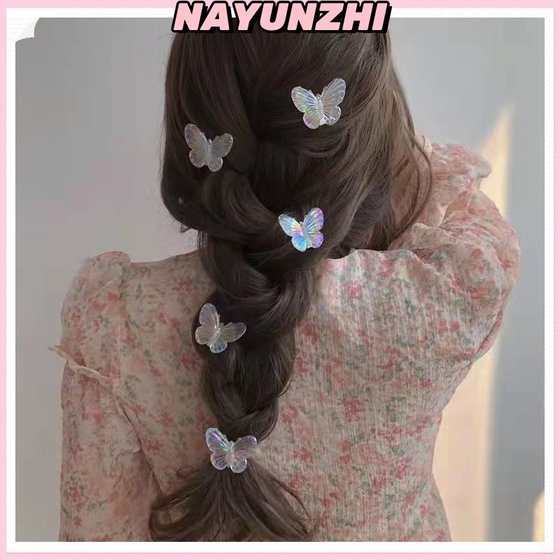 กิ๊บติดผม ประดับโบว์ สีโปร่งใส สไตล์เกาหลี
