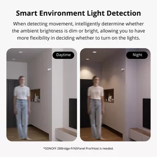 Sonoff SNZB-03P ZigBee Motion Sensor สมาร์ทการตรวจจับแสง Motion Trigger Alarm ทํางานร่วมกับ ZB Bridge ผ่าน eWeLink APP Alexa Google