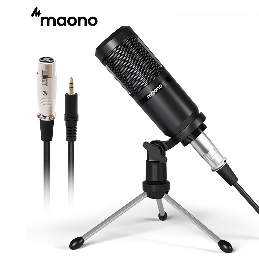 Maono AU-PM360TR ไมโครโฟนคอนเดนเซอร์ บันทึกเสียง สำหรับพีซี คอมพิวเตอร์ แล็ปท็อป