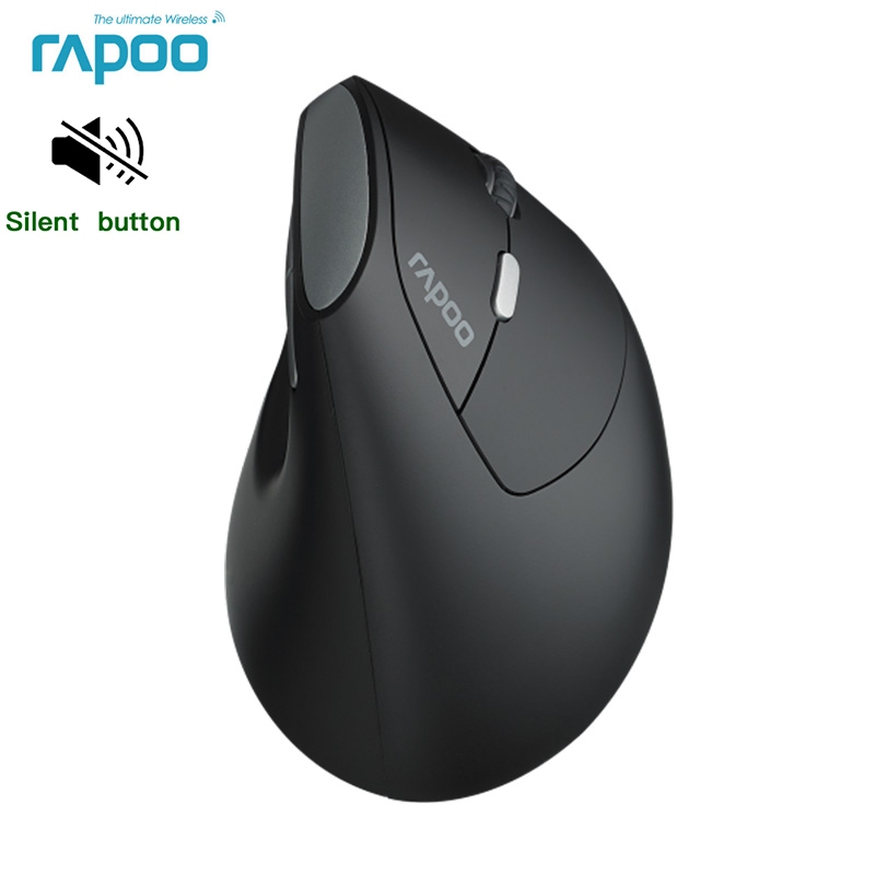 Rapoo Mv20 เมาส์ออปติคอลไร้สาย 6 ปุ่ม 600/1200/1600 Dpi สําหรับ Pc Laptop/Desktop