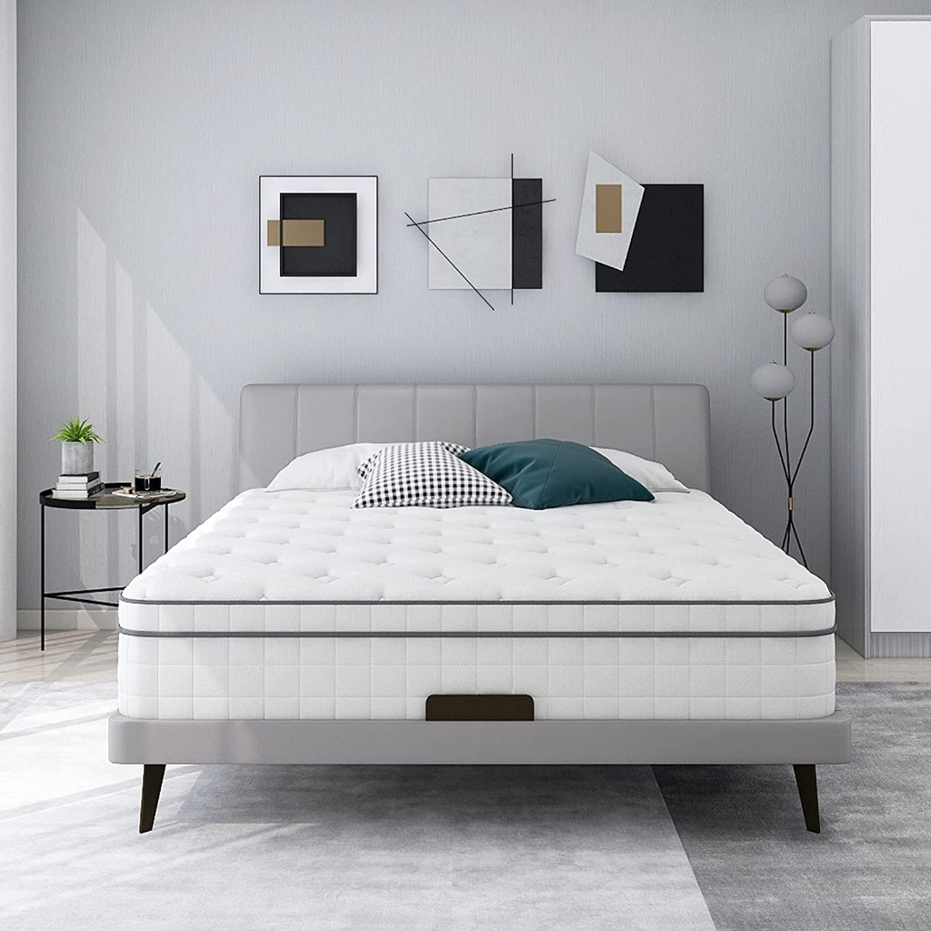 SOMNOX ที่นอนหนา 8 นิ้ว ที่นอนสปริง [อัดสุญญากาศใส่กล่อง] ที่นอน ลดอาการปวดหลังเรื้อรัง เมมโมรี่โฟมพรีเมี่ยม แน่นนอนสบาย