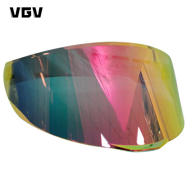 VGV รถจักรยานยนต์หมวกกันน็อกเลนส์ Visor กลางวันและกลางคืนหมวกกันน็อกสากลเลนส์สีเลนส์สีทอง Visor กลางคืน