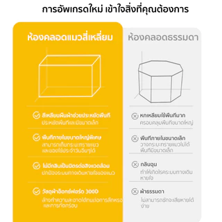 คอกสัตว์เลี้ยง กรงสัตว์เลี้ยง พับได้ พื้นที่ขนาดใหญ่ ห้องคลอดแมวสี่เหลี่ยมปิด คอกแมว คอกสุนัข