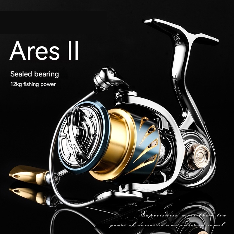 รอกปั ่ นโลหะ 1000-5000 รอกตกปลา No-Gap 12Kg Reel Spin