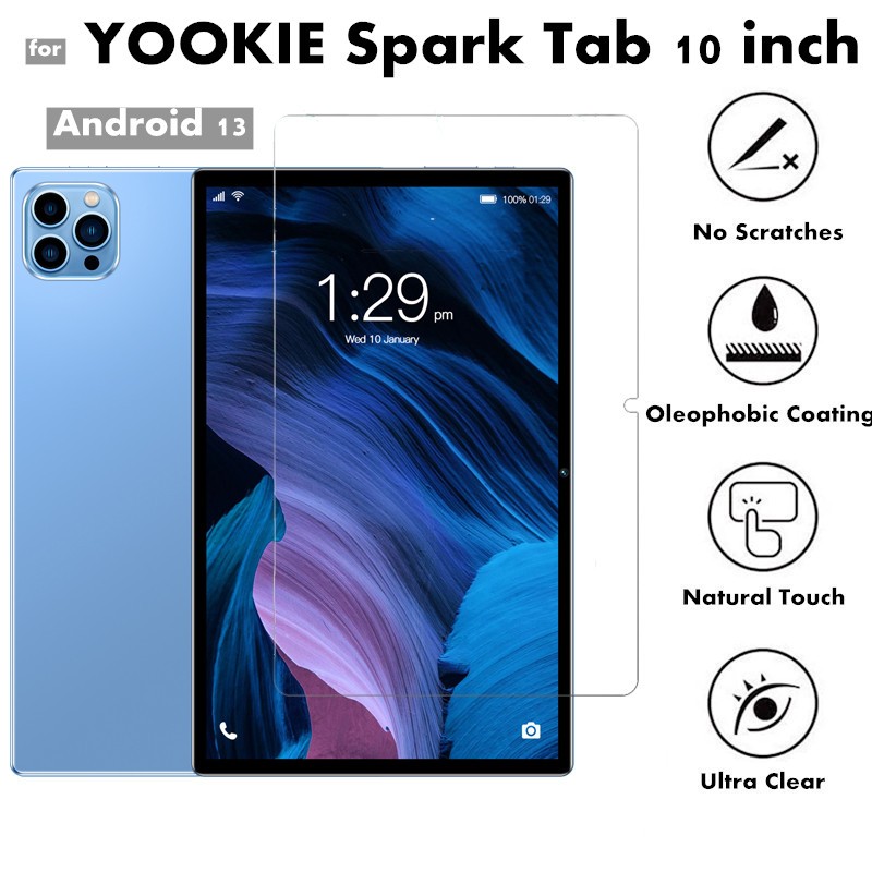 for YOOKIE 5G Android Tablet 10-inch SPARK TAB Android 13 Anti Fingerprint Tablet Screen Protector Tempered Glass Film