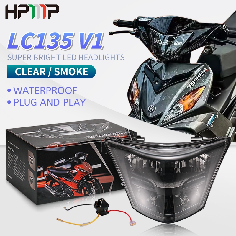 ไฟหน้า LED มอเตอร์ไซค์ YAMAHA T135 Spark 135/135i V1 Sniper 135 V1 Jupiter MX135 LC135 V1 Exciter 135 V1 LED HEADLAMP (USE DC) ASSY