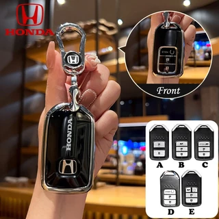 เคสกุญแจรถยนต์ Honda 2/3/4 ปุ ่ มเคสกุญแจรถสําหรับเมือง/civic/crv/hrv/brv/Jazz พวงกุญแจรวมทุกอย ่ าง