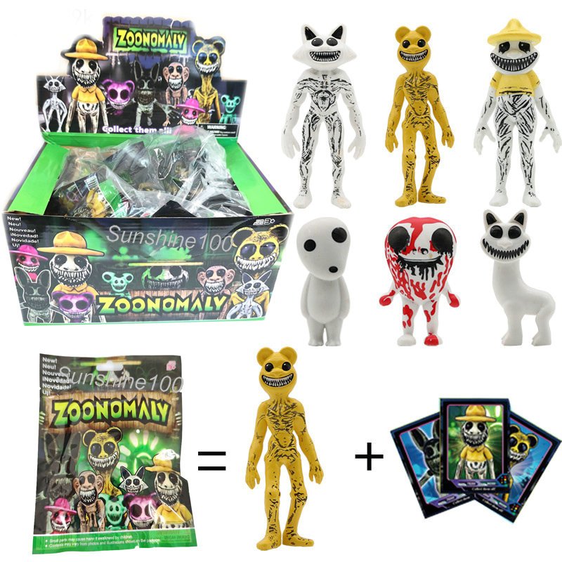 24pack/set เกม Zoonomaly Action Figures ตุ ๊ กตาของเล ่ นอะนิเมะการ ์ ดFigurinesตกแต ่ งรถคอลเลกชันของขวัญสําหรับเด ็ ก