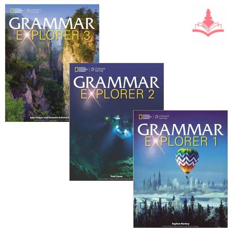 หนังสือเรียนและแบบฝึกหัดภาษาอังกฤษสำหรับนักเรียนมัธยมต้นและเด็ก—Junior and Senior High School Student's Children's National Geographic Learning Textbook Workbooks Exercise Book “Grammar Explorer Level 1/2/3 ”