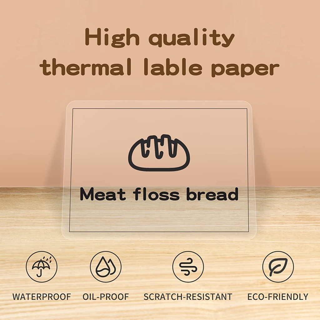 Niimbot 2 ม้วน B1/B21/B3S โปร่งใสสติกเกอร์ชื่อสติกเกอร์กันน้ําน้ํามันหลักฐานไม่มีกาวตกค้างป้ายกระดาษสําหรับ B1/B21/B3S เครื่องพิมพ์